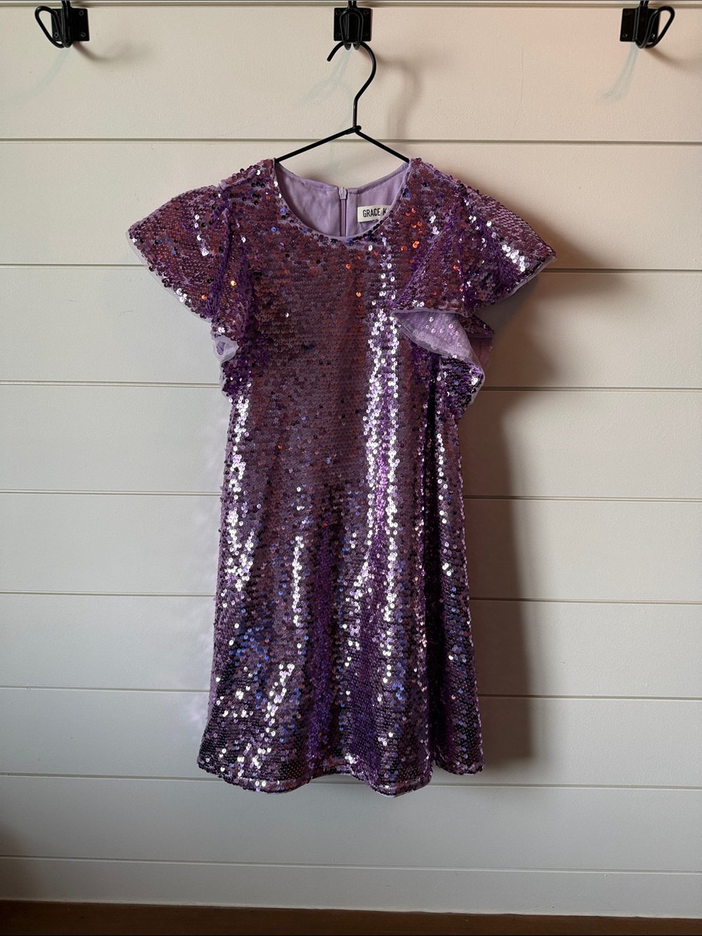 GRACE KARIN Lavender Sequin Dress